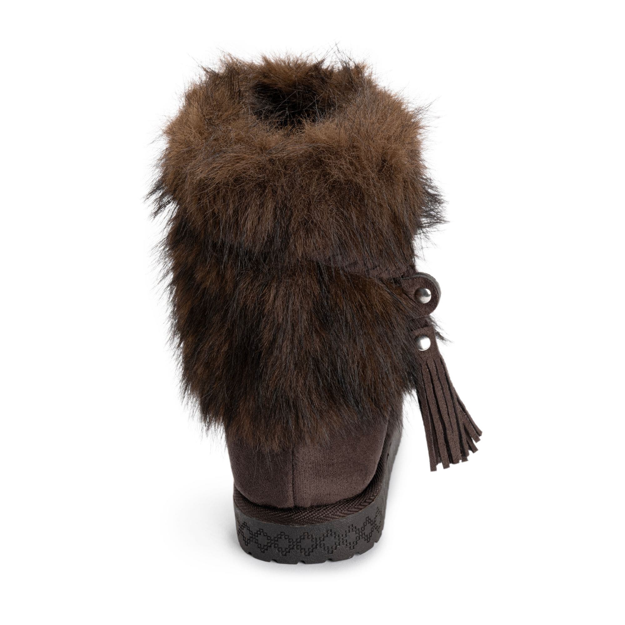 Women's Ettore Faux Fur Mid Calf Boots, Alternate, color, Chocolate