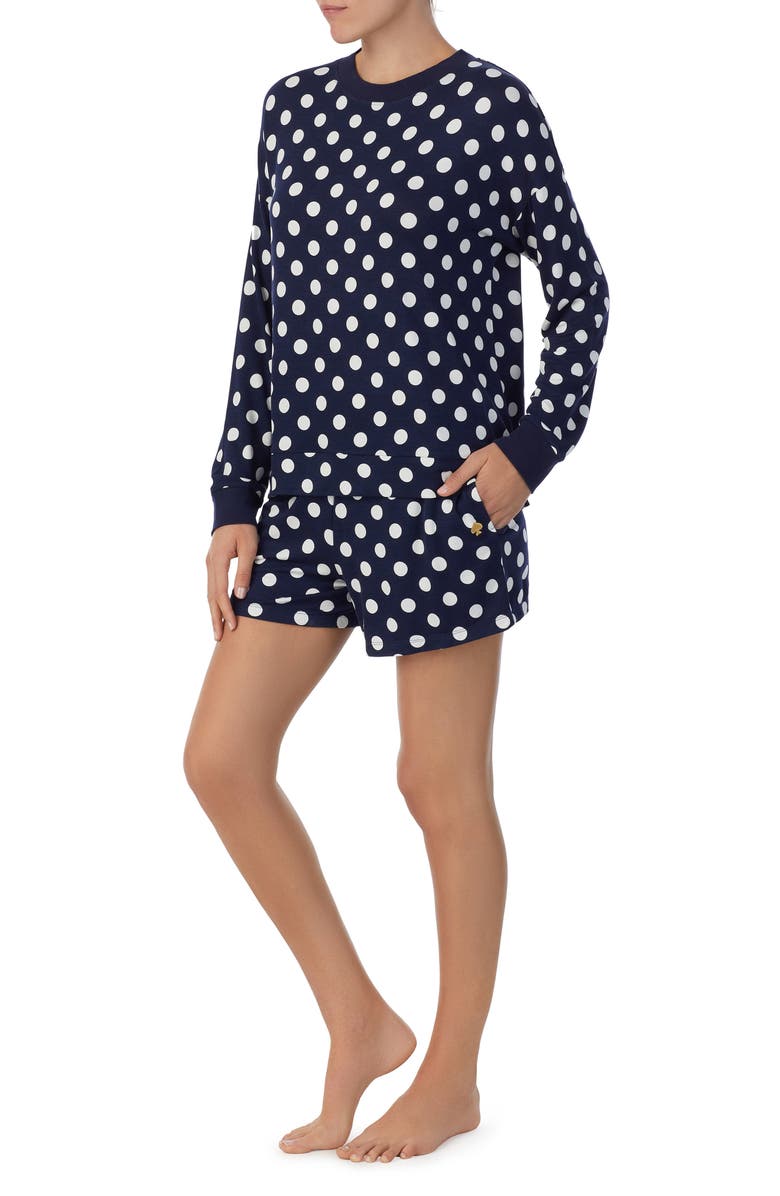 Kate Spade New York print short pajamas, Alternate, color, 
