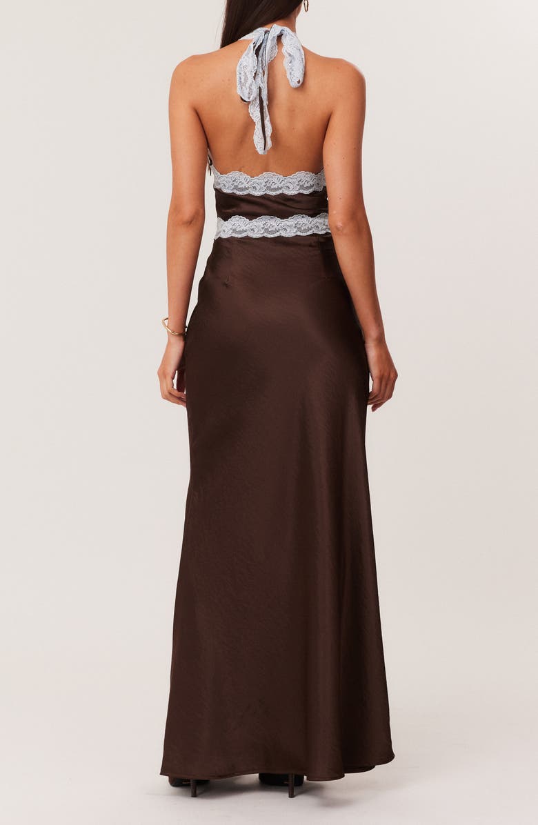 SNDYS Tonya 2.0 Maxi Slipdress, Alternate, color, Chocolate