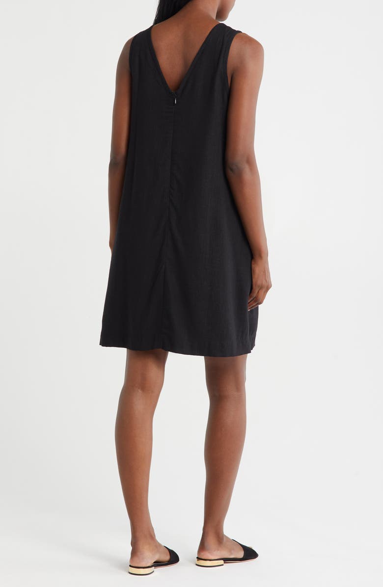 Halogen<sup>®</sup> V-Neck Sleeveless Shift Dress, Alternate, color,