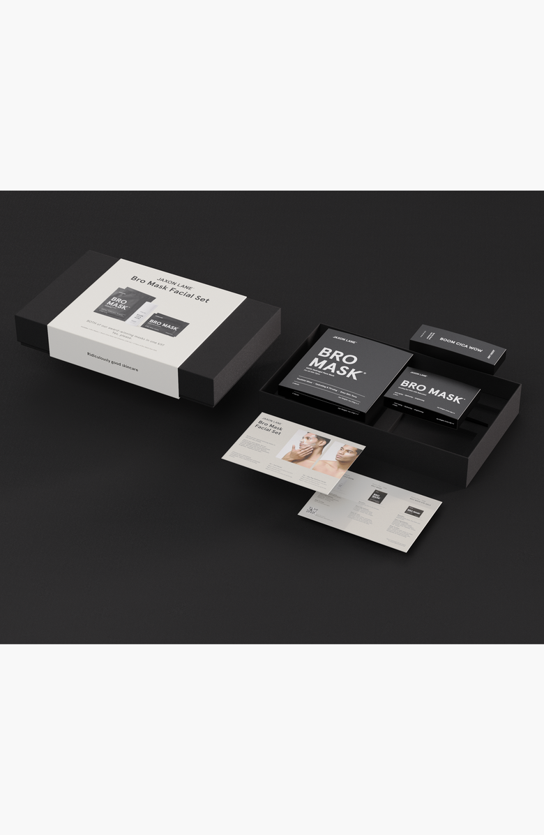 JAXON LANE Ready Set Glow Bro Mask Facial Gift Set, Alternate, color, NO COLOR