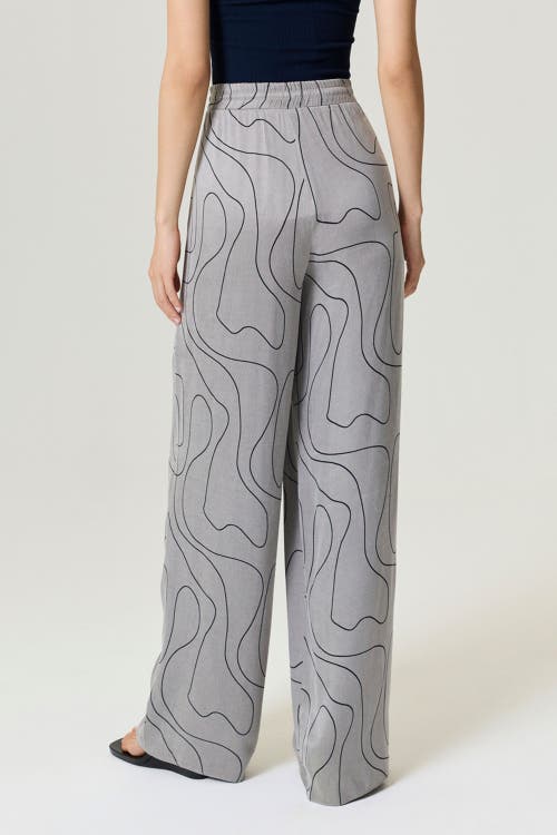 Nocturne Flowy Wide-leg Tailored Pants In Gray