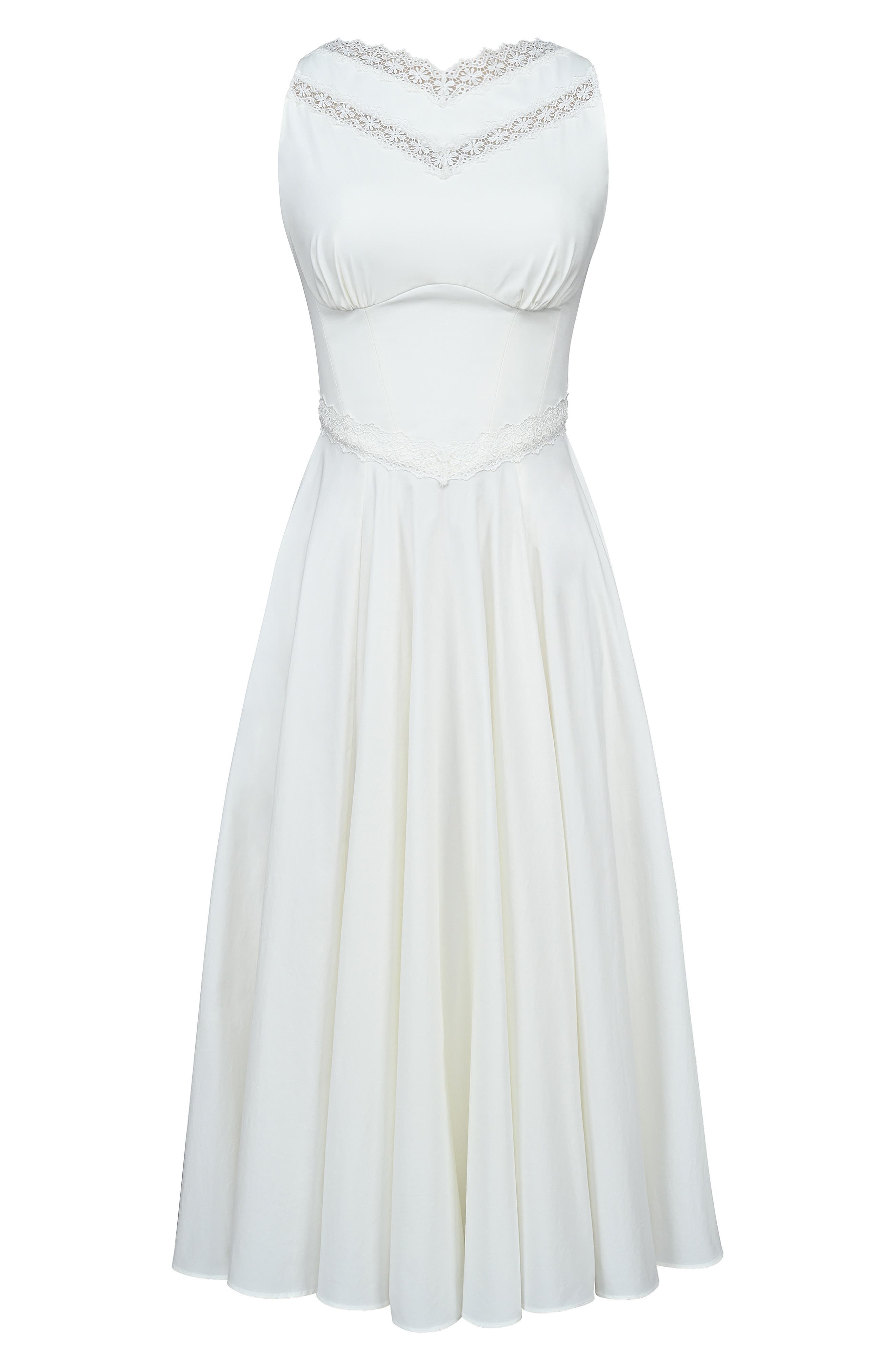 plain white cocktail dress White Satin Cocktail Dress: Deep V-neck Fit & Flare Party Dress