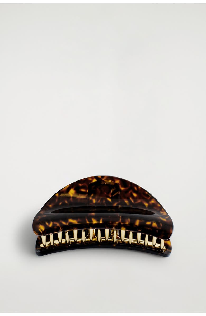 COS Curved Claw Hair Clip, Alternate, color, Brown / Tortoiseshell