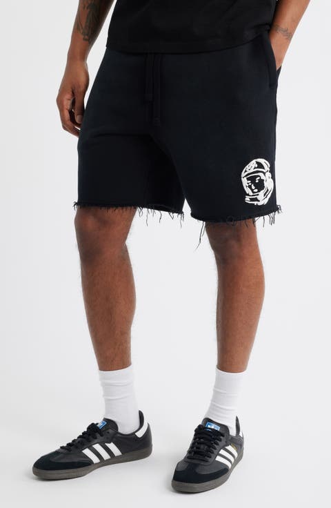 Helmet Logo Distressed Sweat Shorts