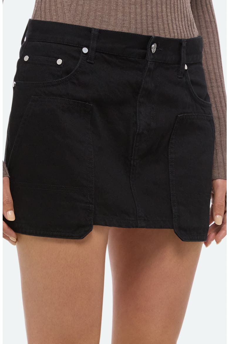 Carpenter Miniskirt, Alternate, color, RINSED BLACK