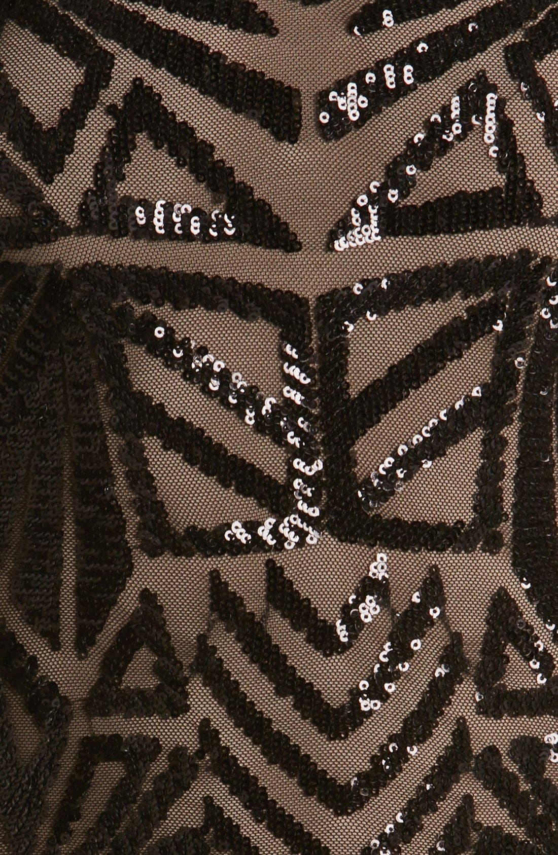emery sequin stripe long sleeve cocktail dress Emery Sequin Dress L / Black