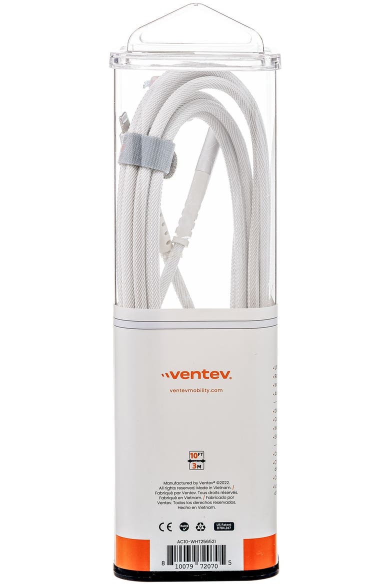 Alloy USB-C to Apple Lightning High Speed Ultradurable 10 Foot Cable, Alternate, color, White