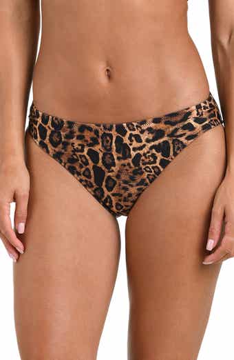 Nicole Patch Leopard Print Bikini Bottoms