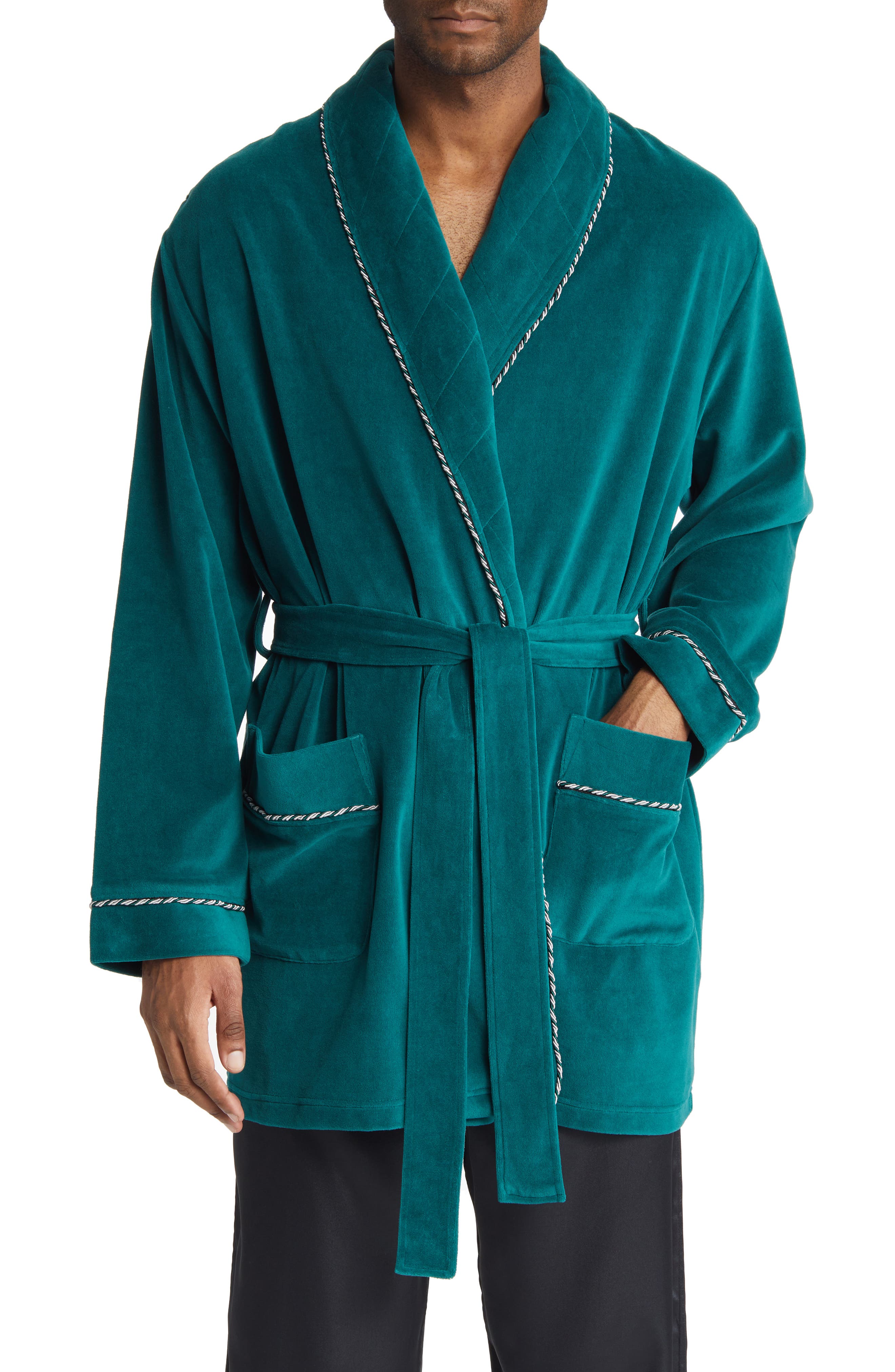 Majestic International Refinery Velour Smoking Jacket