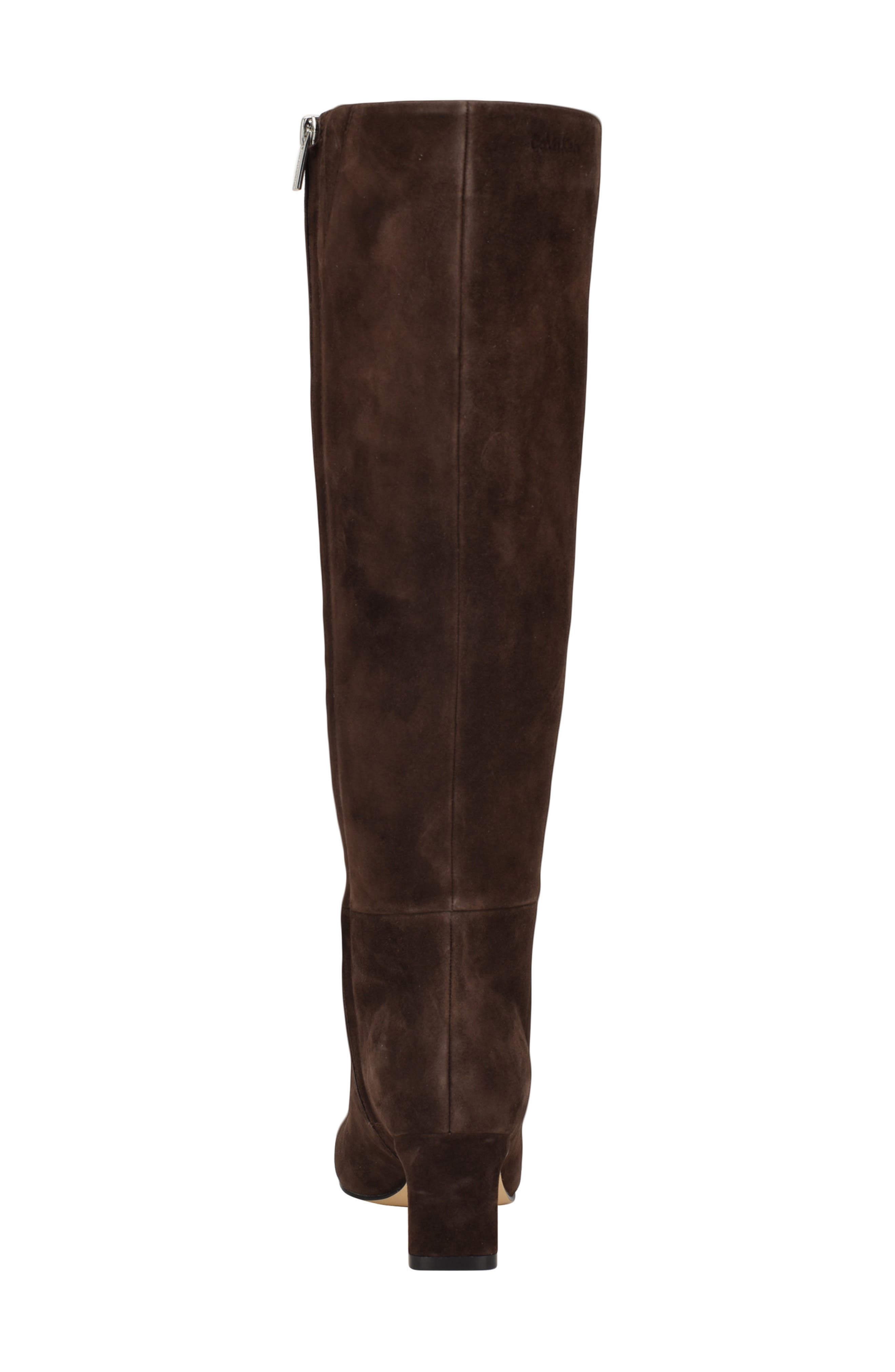 Calvin Klein Caterine Knee High Boot, Alternate, color, Brown Suede