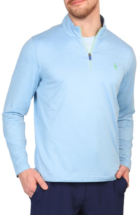 Perforated Performance Quarter Zip Golf Pullover