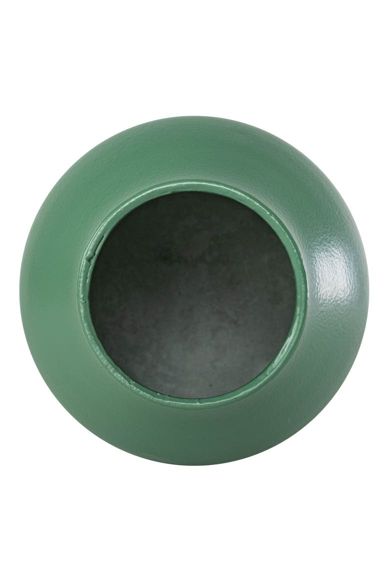 Dipped Sandy Vase Green Metal, Alternate, color, Green