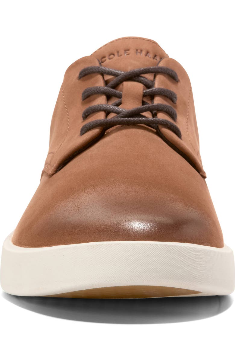 Cole Haan Grand Crosscourt Daily Plain Toe Sneaker, Alternate, color, British Tan Nubuck / Chocolate