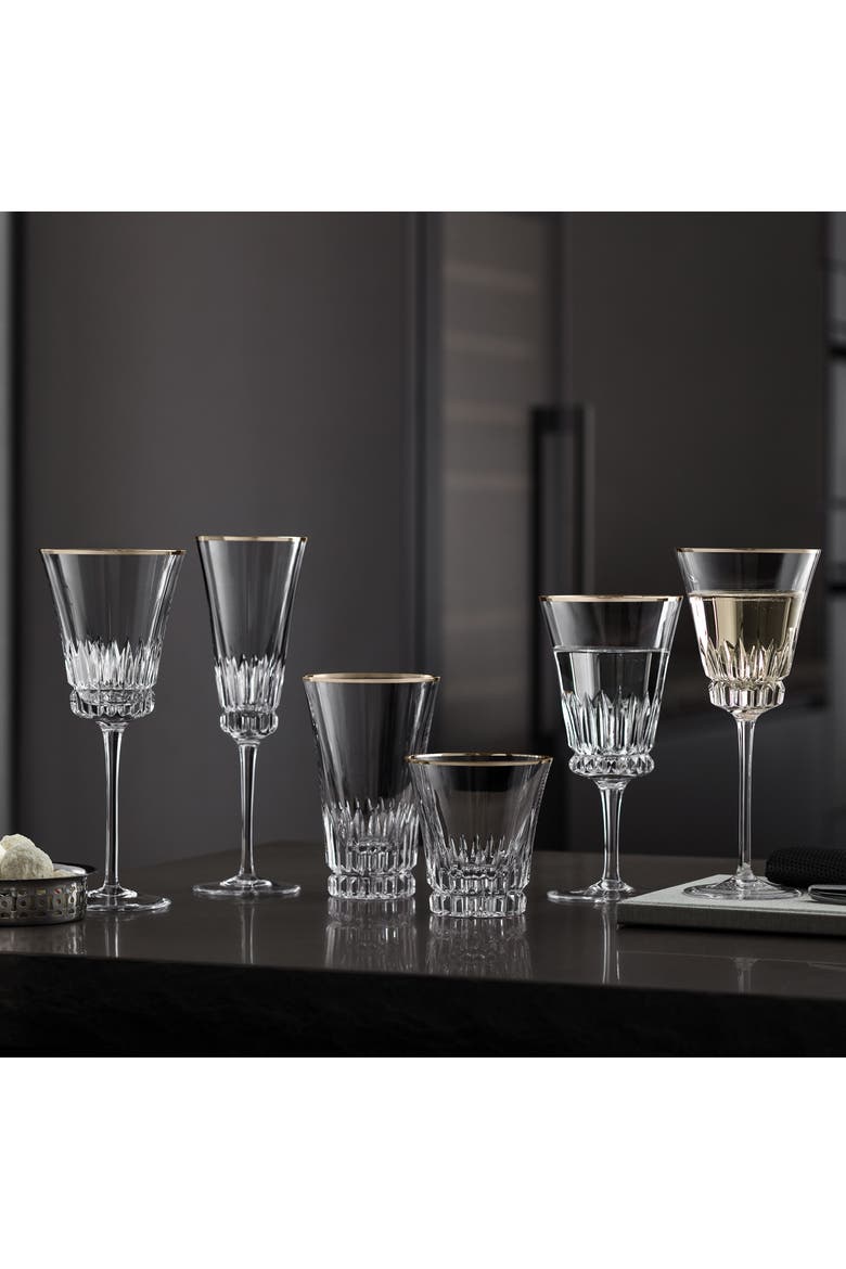 Grand Royal Gold Highball / Tumbler Pair, Alternate, color, clear