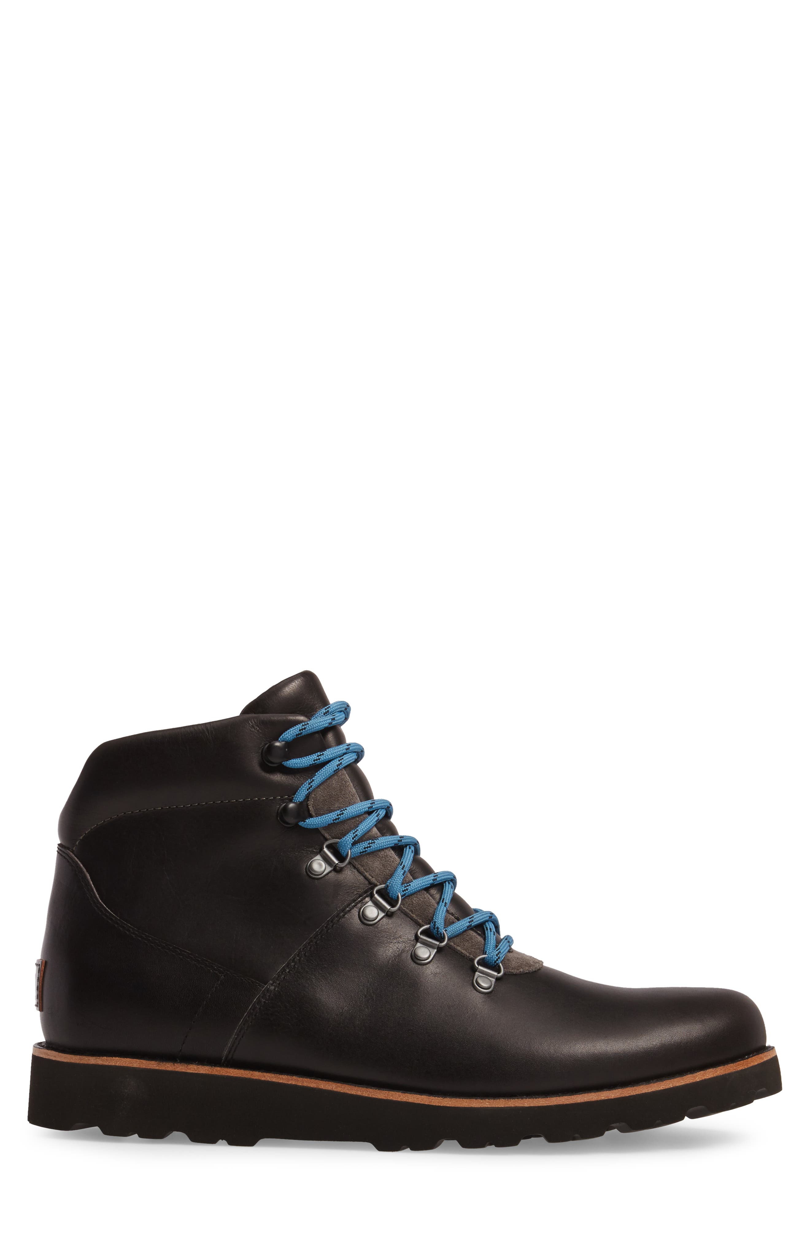 UGG Halfstein Plain Toe Boot, Alternate, color, CHARCOAL