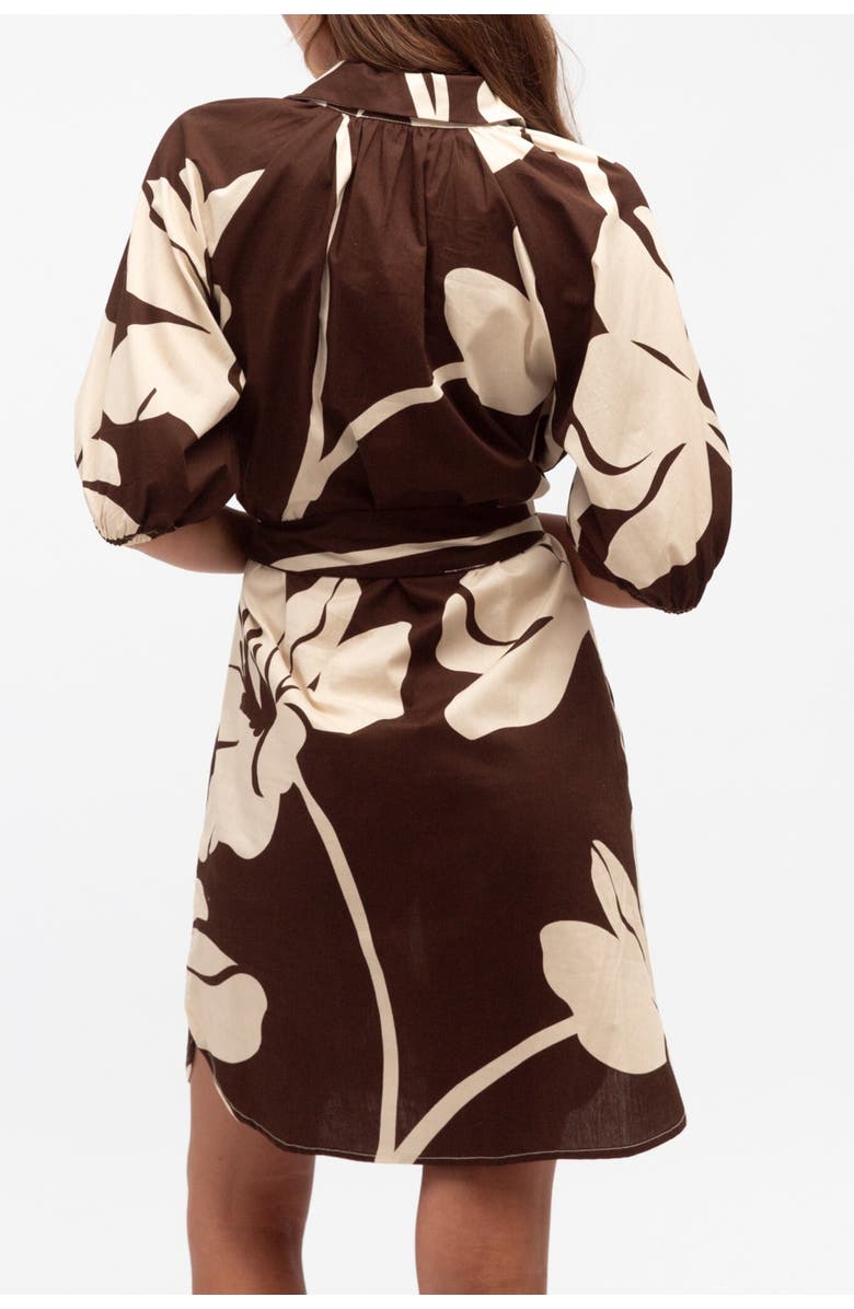 Label of Love Chocolate Bloom Short Dress, Alternate, color, Chocolate