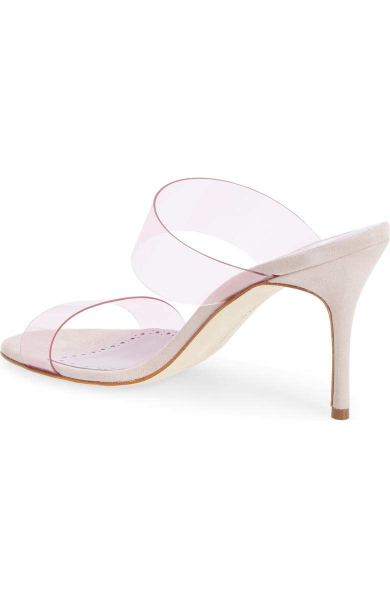 Manolo Blahnik Scolto Clear Double Strap Sandal, Alternate, color,