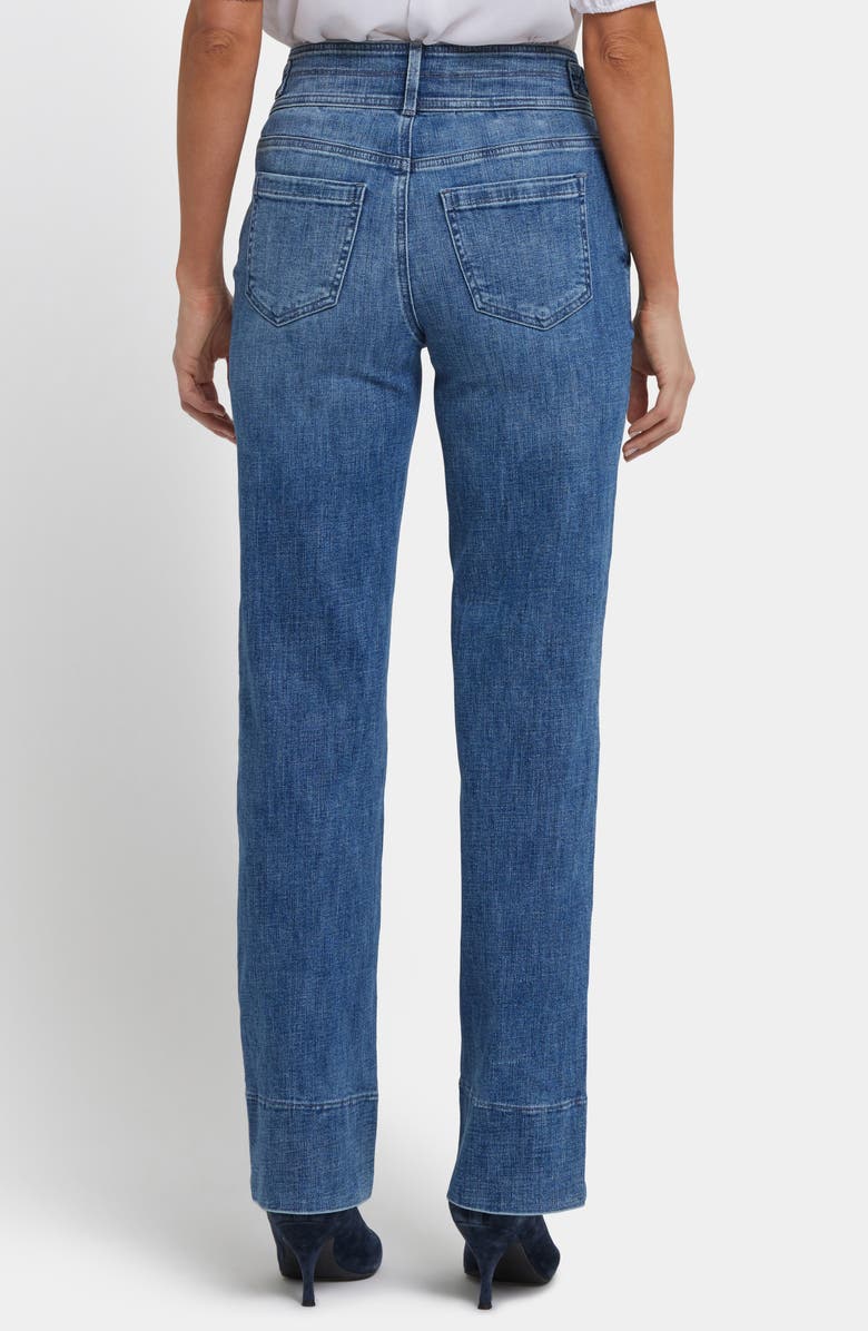 NYDJ Bailey Tab Waist Relaxed Straight Leg Jeans, Alternate, color, Washed Crystal