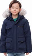 Rokka&Rolla Kids' Parka Coat with Detachable Trim