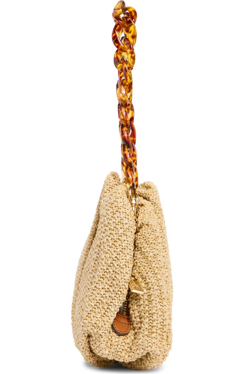 Rebecca Minkoff Resin Chain Strap Ruched Clutch, Alternate, color,