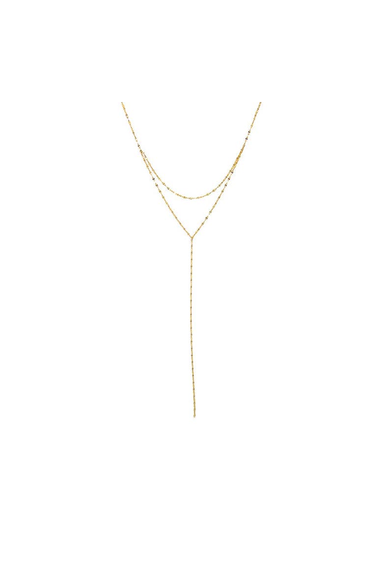 BY ADINA EDEN 2 In 1 Mariner Chain Lariat Necklace 14K, Main, color, 
