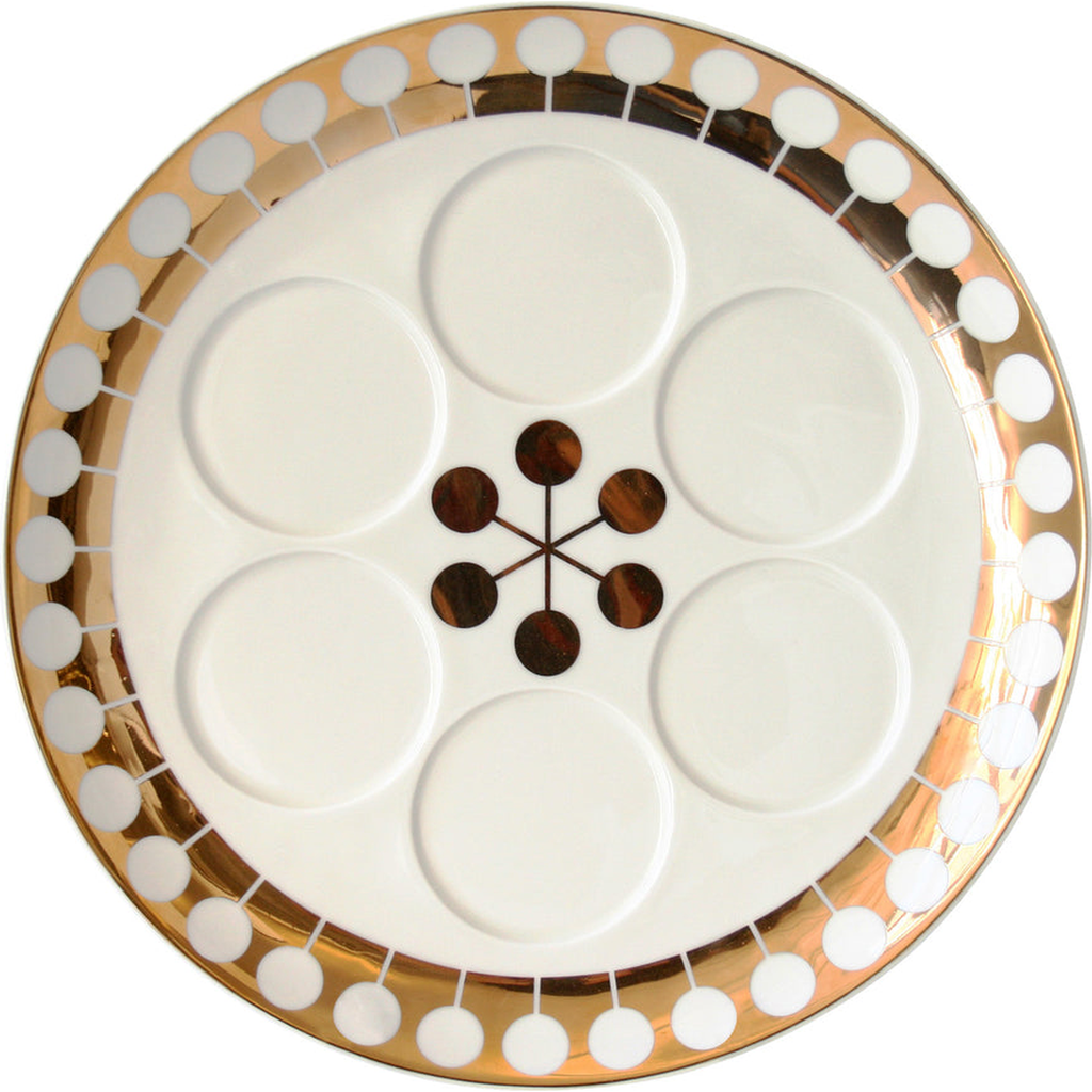 Jonathan Adler Futura Seder Plate In Multi