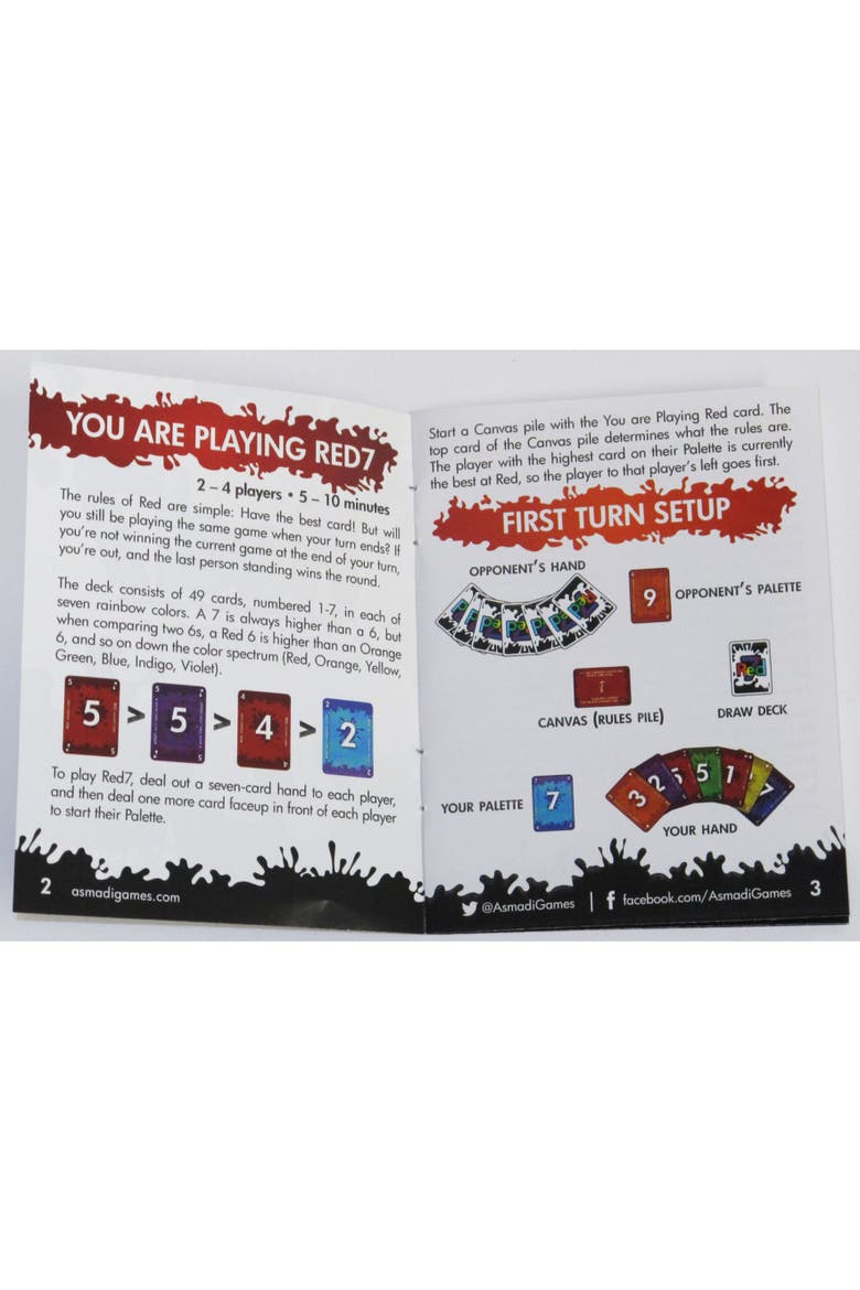 Red7 Card Game, Alternate, color, Multicolored