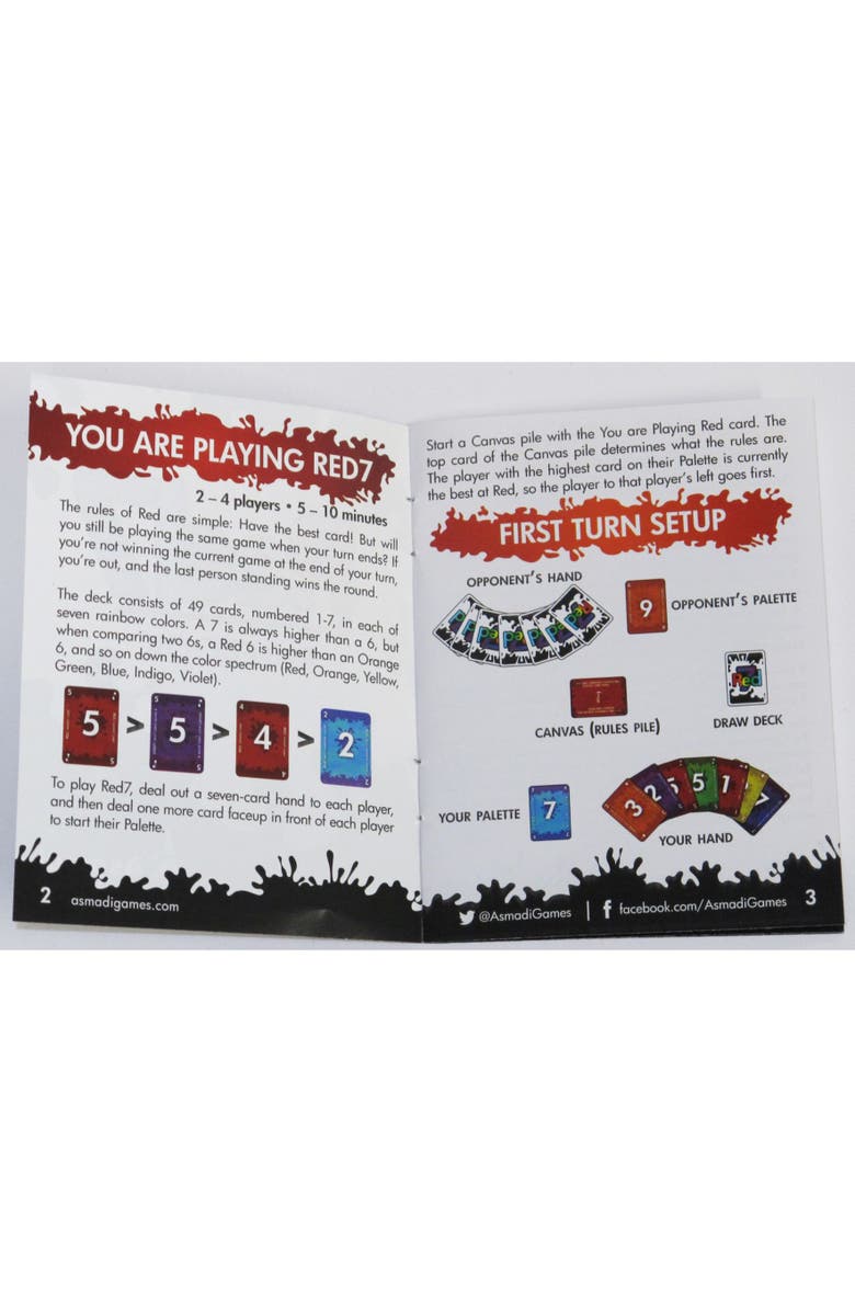 Asmadi Games Red7 Card Game, Alternate, color, 