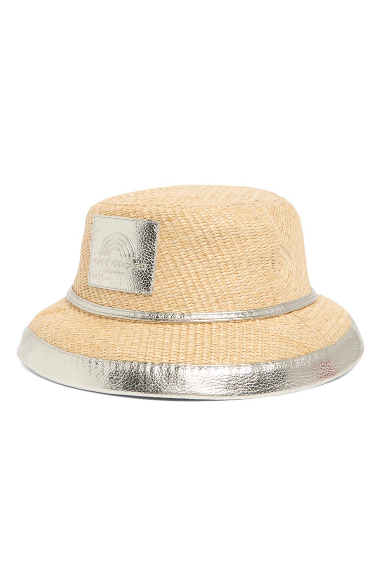 Kurt Geiger London Raffia Bucket Hat, Main, color,