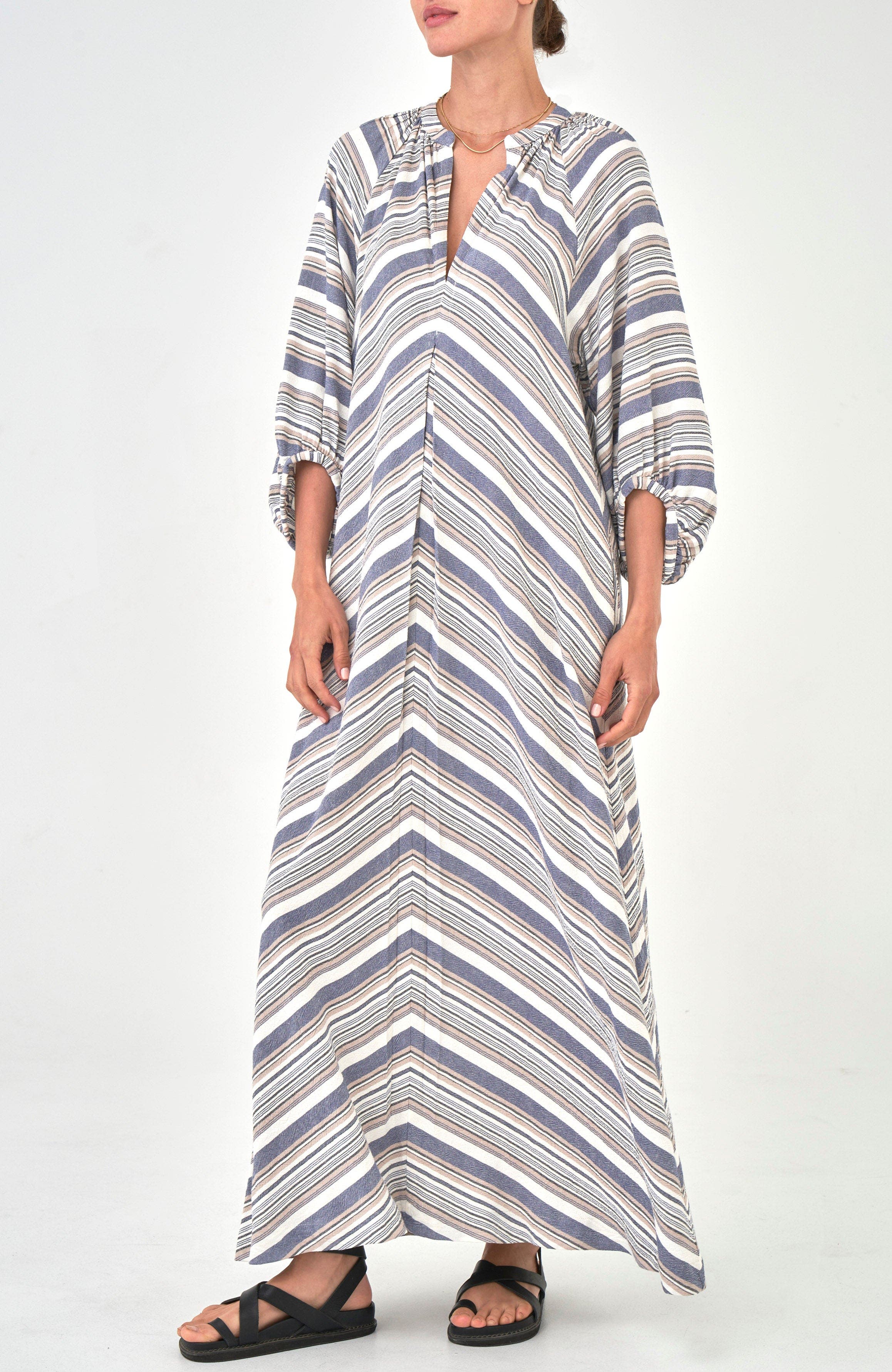 Striped Maxi Dress - image 5