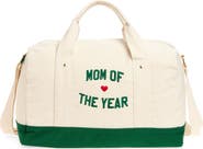 Favorite Daughter Mom of the Year Embroidred Canvas Duffle Bag