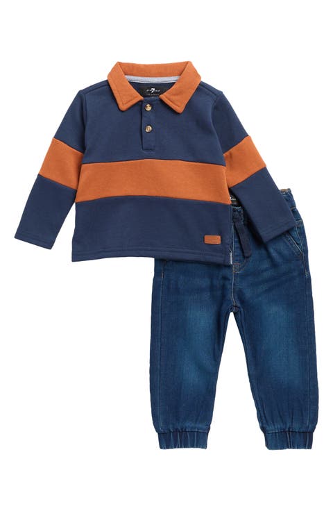 Long Sleeve Polo & Joggers Set (Baby)