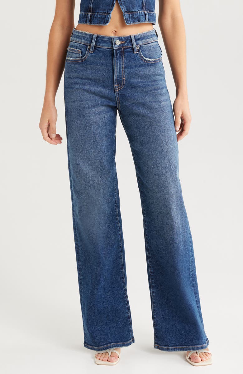 HIDDEN JEANS Hig Waist Dad Jeans, Main, color, 