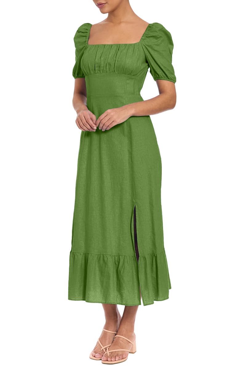 London Times Square Neck Maxi Dress, Alternate, color, Willow Bough
