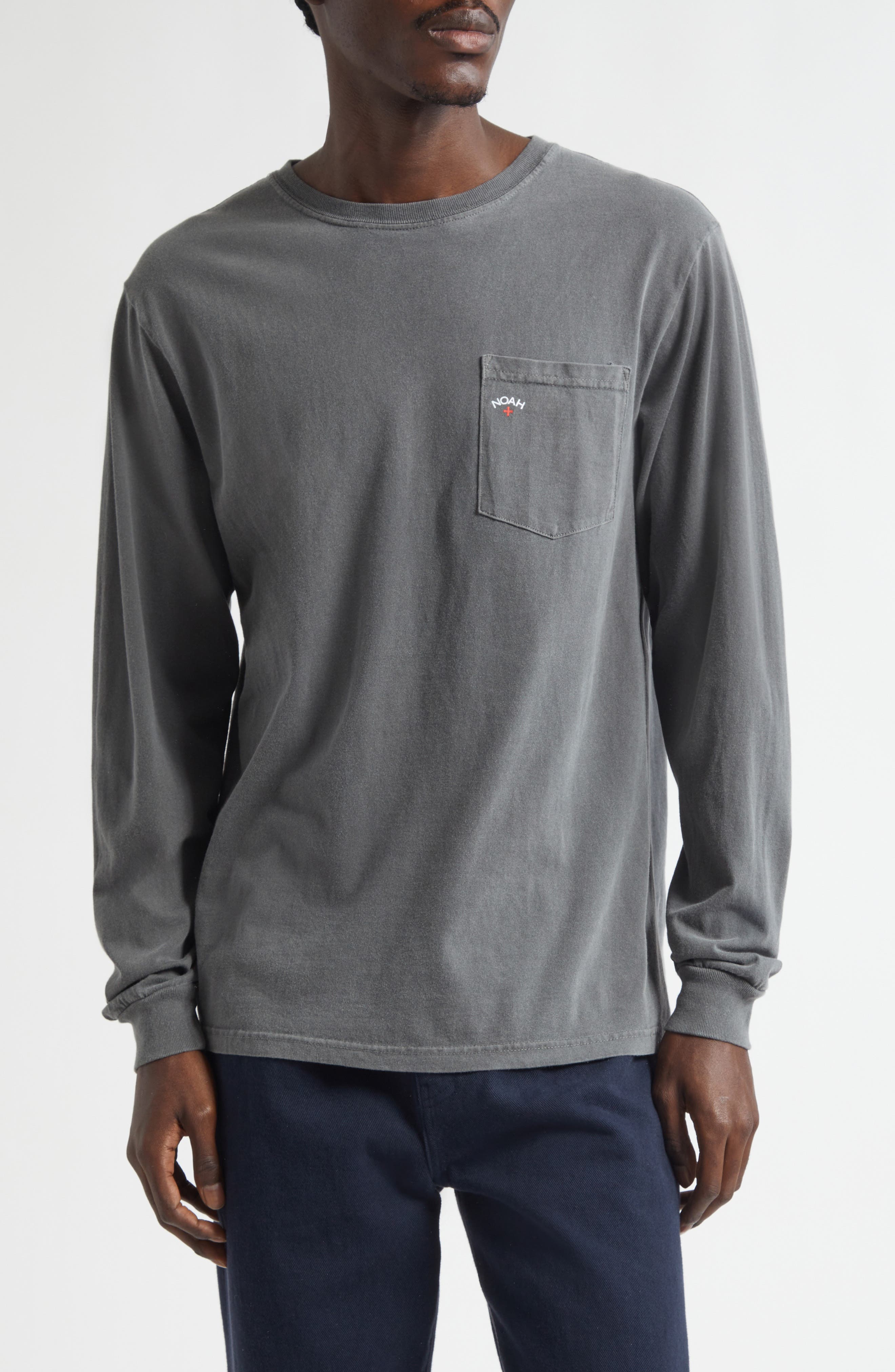 Noah Core Logo Long Sleeve Pocket T-Shirt | Nordstrom