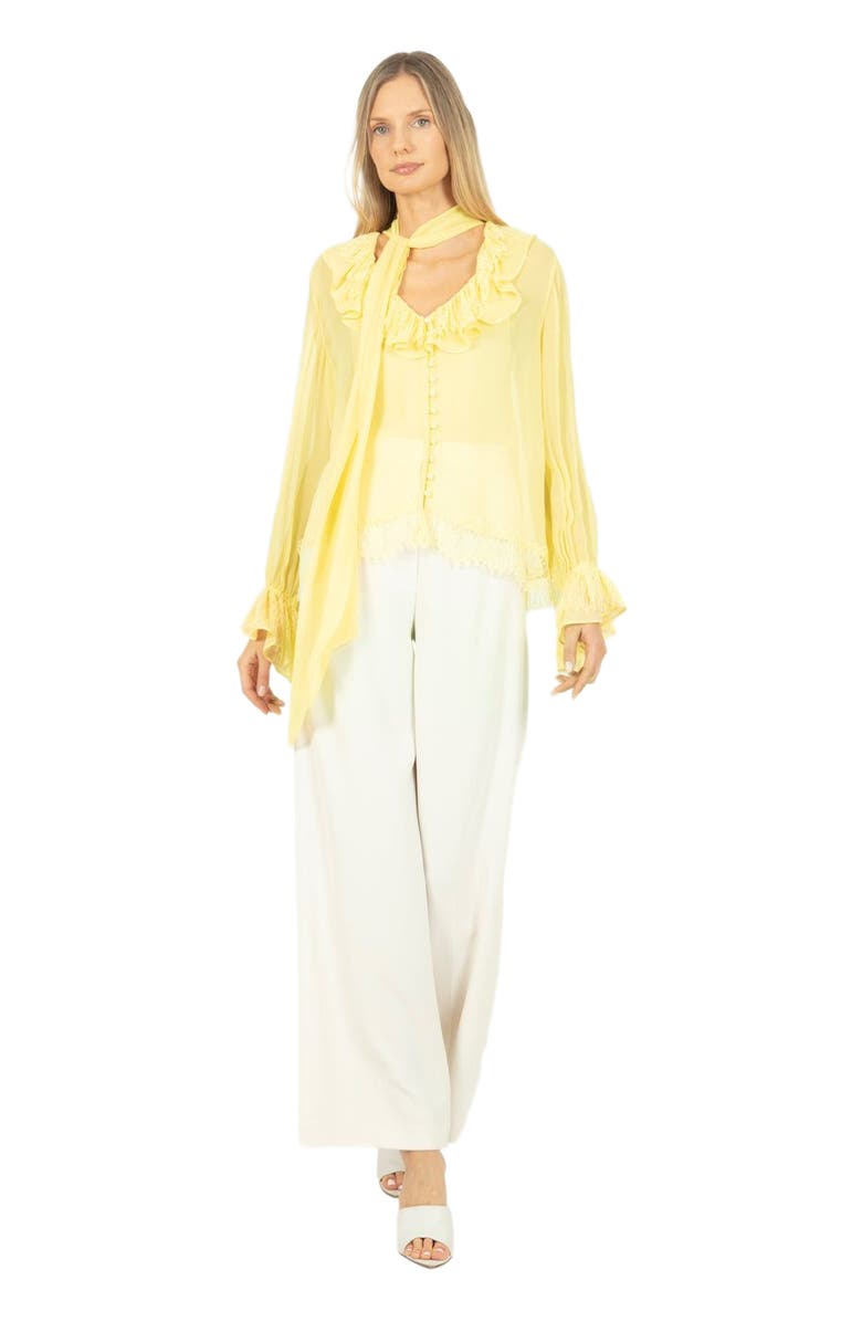 SECRET MISSION Davina Blouse, Main, color, Lemon Sorbet