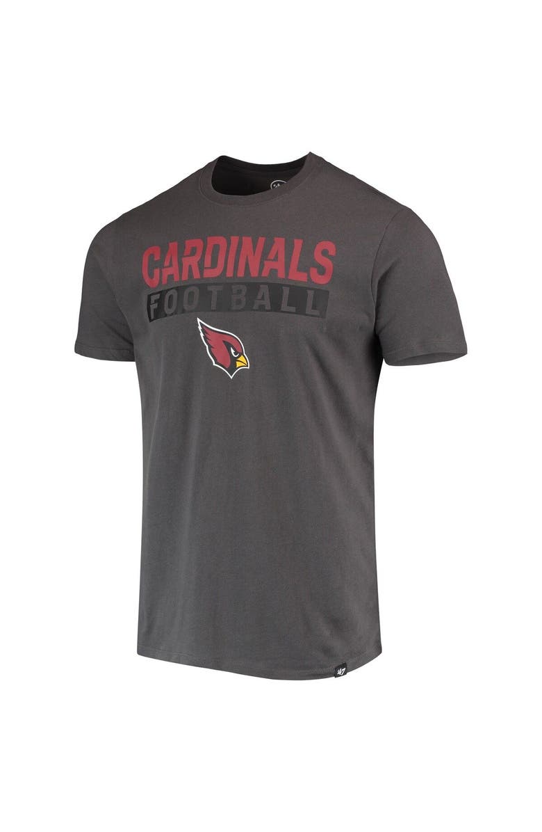 '47 Men's '47 Charcoal Arizona Cardinals Dark Ops Super Rival T-Shirt, Alternate, color, Charcoal