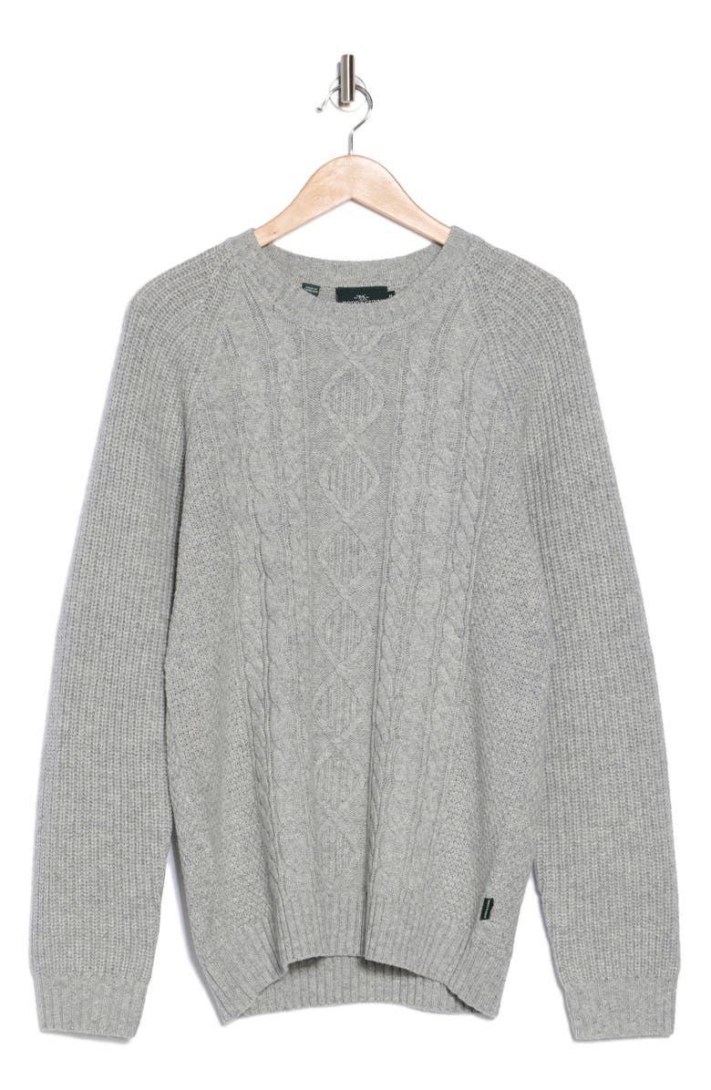 Rodd & Gunn Jacobs Town Cable Stitch Sweater, Alternate, color, Stone