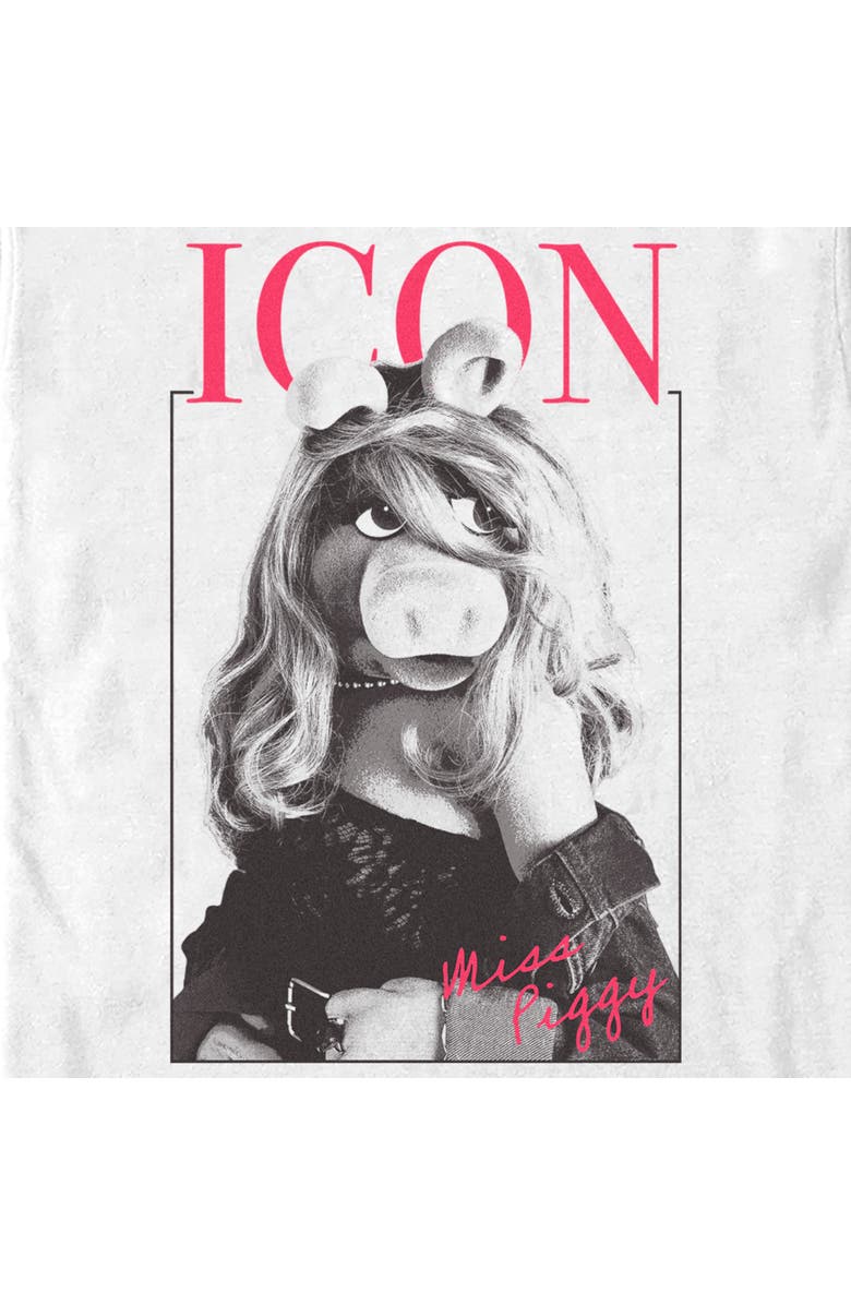 The Muppets Men's The Muppets Miss Piggy Icon Graphic T-Shirt, Alternate, color, White