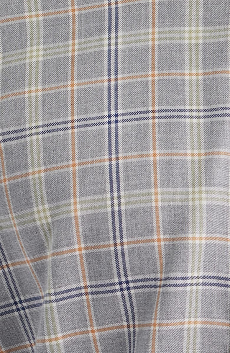johnnie-O Linnley Check Cotton Button-Up Shirt, Alternate, color, Light Gray