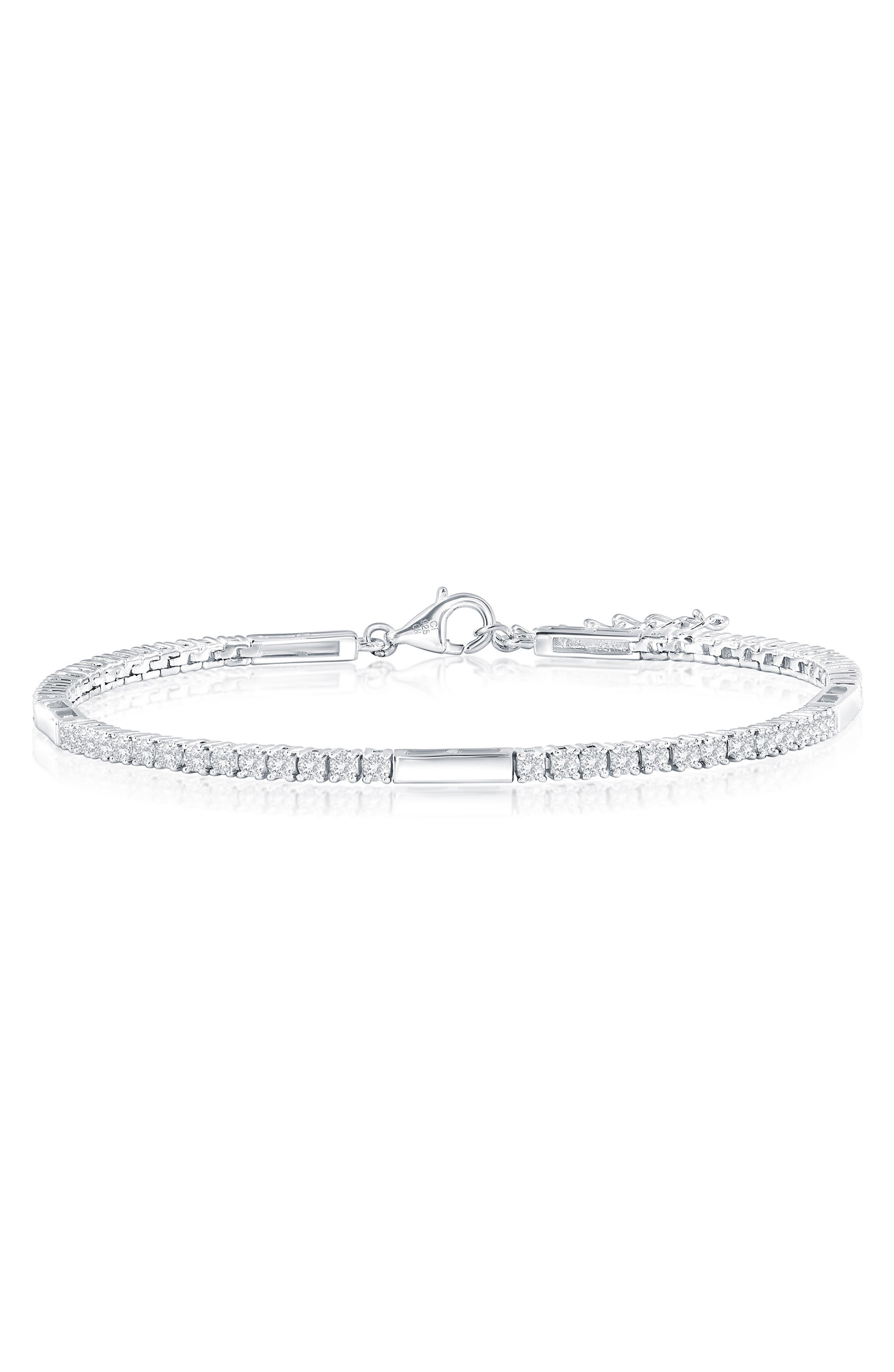 Cubic Zirconia Bar Bracelet