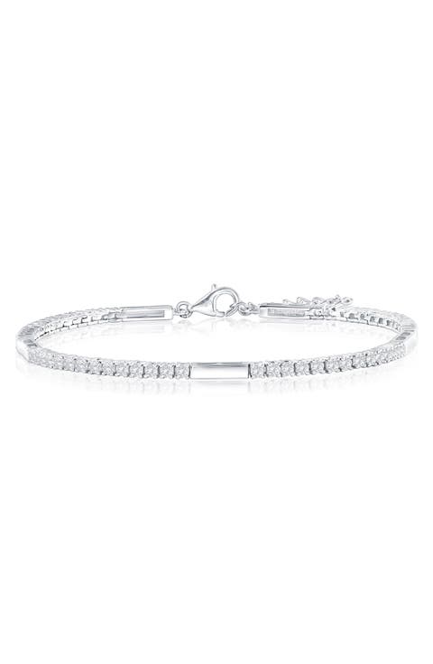 Cubic Zirconia Bar Bracelet