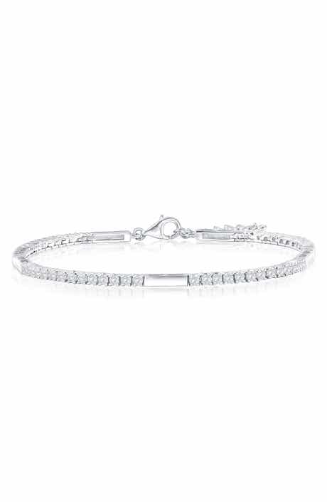Cubic Zirconia Bar Bracelet