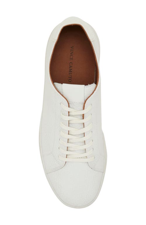 Vince Camuto Hallman Leather Sneaker In White
