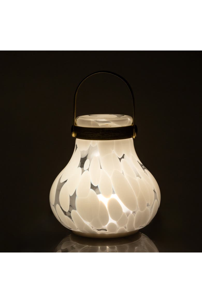 Moondrop Lantern - Rechargeable Glass LED Lantern, Alternate, color, White