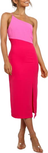 Xiomar One-Shoulder Midi Dress