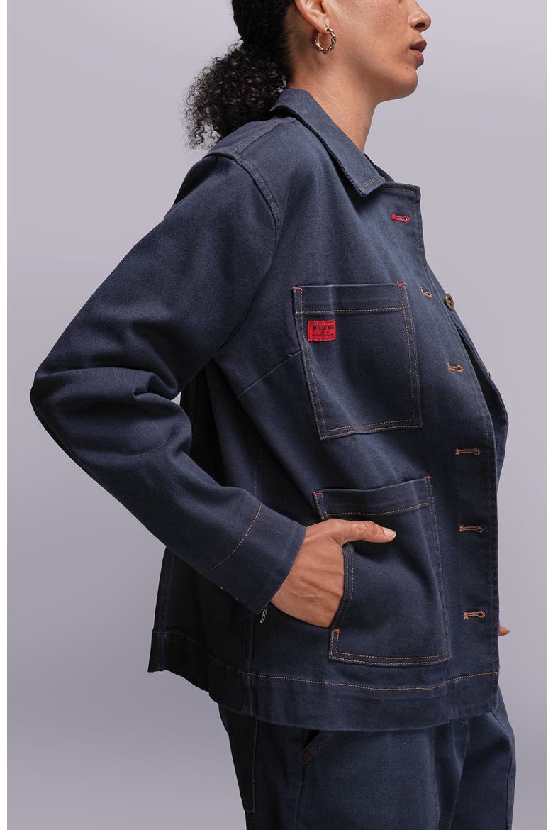 The Essential Denim Utility Jacket, Alternate, color, NAVY
