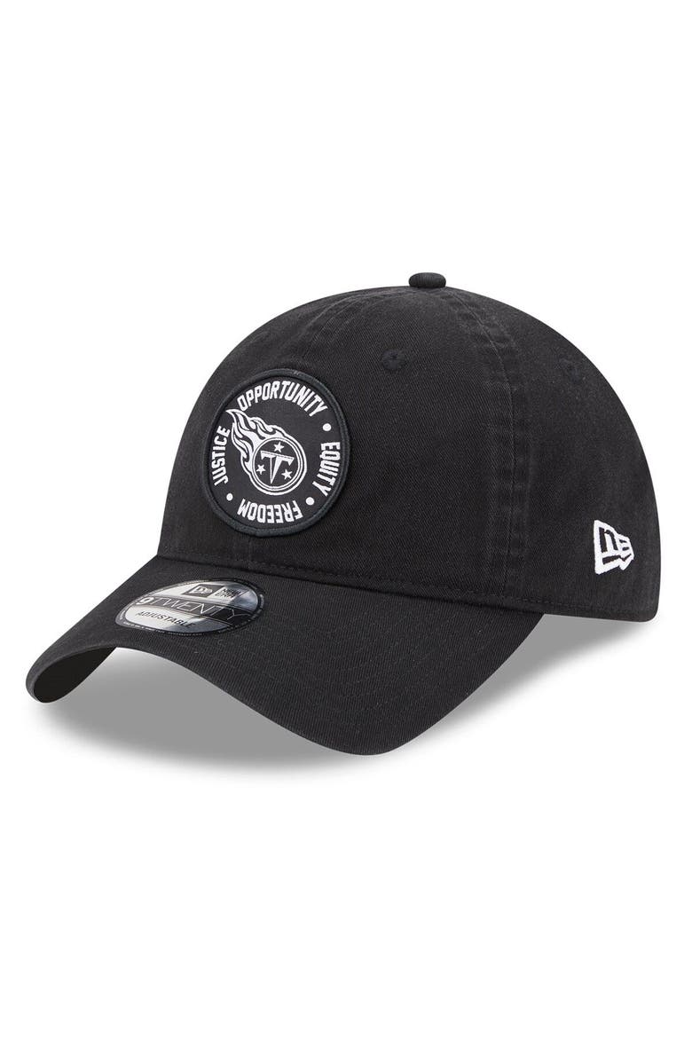Men's New Era Black Tennessee Titans 2022 Inspire Change  9TWENTY Adjustable Hat, Alternate, color, Black