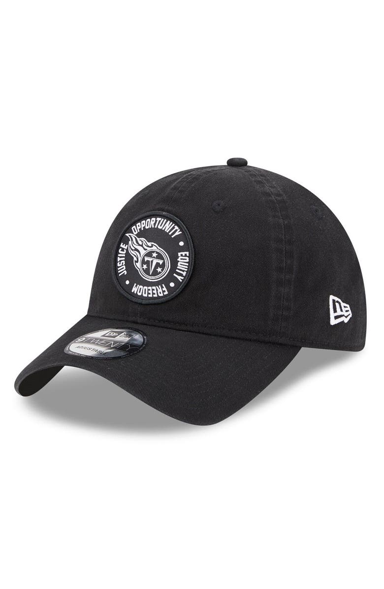 New Era Men's New Era Black Tennessee Titans 2022 Inspire Change 9TWENTY Adjustable Hat, Alternate, color,